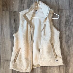 The North Face Off-White Fleece Vest